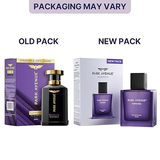 Park Avenue Euphoria, Eau De Parfum Men, 100ml | Long Lasting Perfume for Men | Premium Luxury Fragrance Scent | Aromatic Blend of Amber & Musk | Suitable for Every Occasion