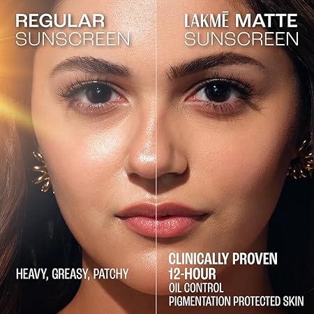 Lakme SPF 50 PA++++ Sunscreen Lotion for Bright Skin | In Vivo Tested | UVA UVB Blue Light Protection | Waterlight| No White Cast | Niacinamide| For All Skin Types | 100 ml