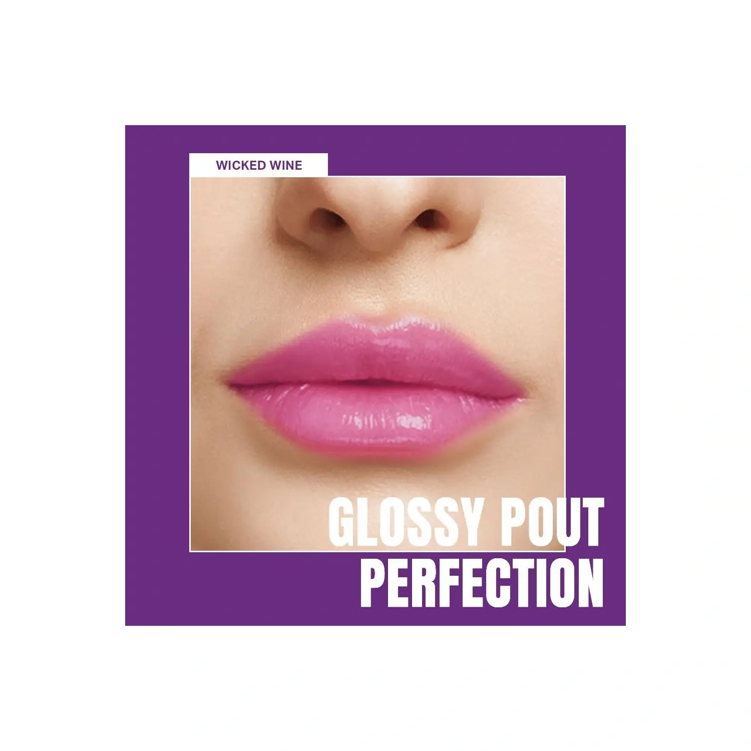 Elle 18 OMG Lip Gloss, Glossy Finish, Wicked Wine, Non-sticky Formula, Light-weight, Moisturising, Infused with Rapeseed and Jojoba Oil, Full Coverage| 2.5m